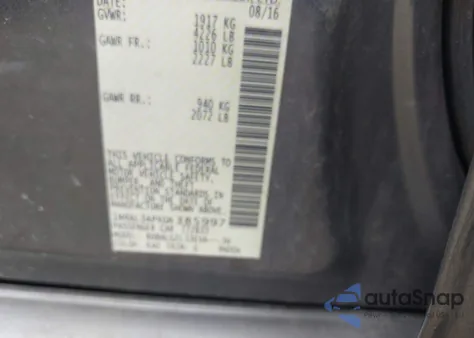 2016 Nissan Altima 2.5 S z USA, uszkodzony, nr VIN 1N4AL3APXGN385997